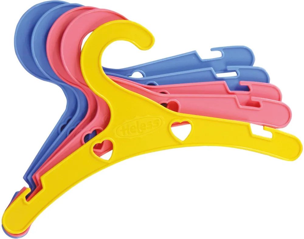 Heless GmbH Bunte Puppenkleiderbügel, 5 St.