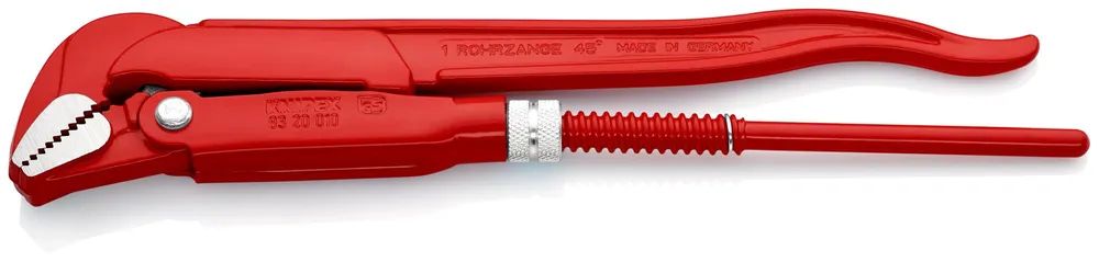 KNIPEX Rohrzange 45° rot pulverbeschichtet 320 mm