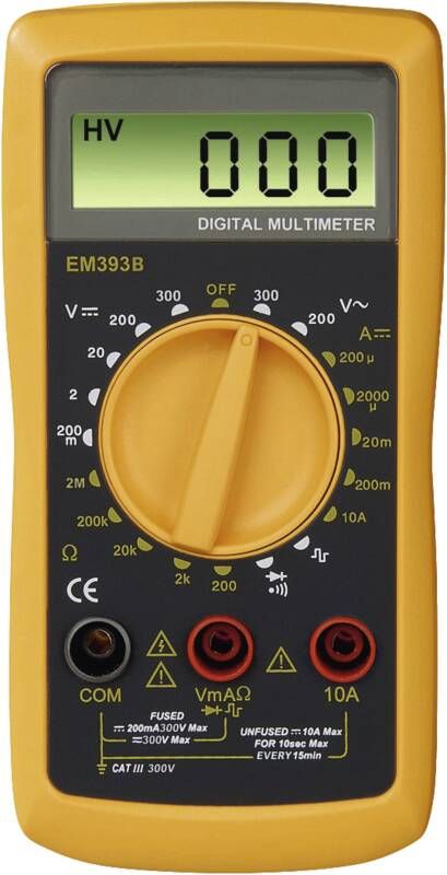 Hama 223565 DIGITALMULTIMETER, CAT III, 300V