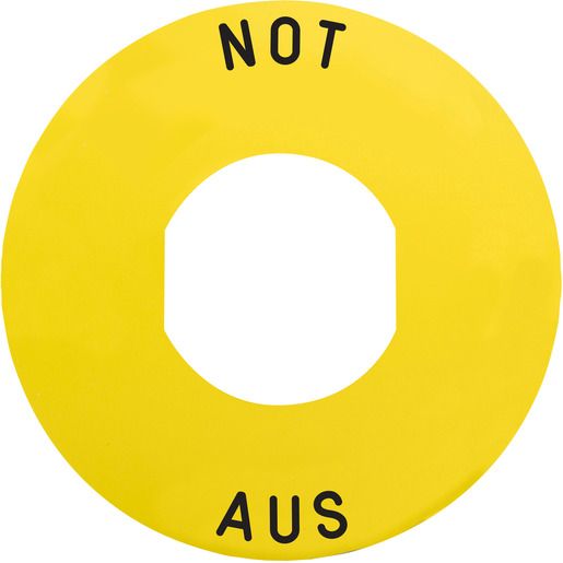 Schneider Electric *NOT-AUS*SCHILD 60MM O.SCHEIBE / SCHN.E ZBY-9260 ZBY9260