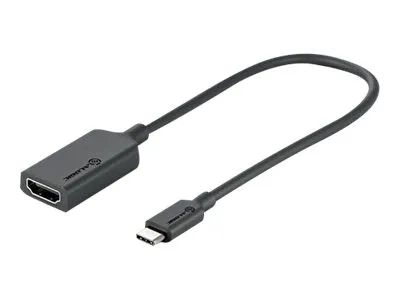 Alogic Elements Series - Videoadapter - 24 pin USB-C männlich zu HDMI weiblich - 20 cm - Dunkelgrau - unterstützt 4K 60 Hz (4096 x 2160)