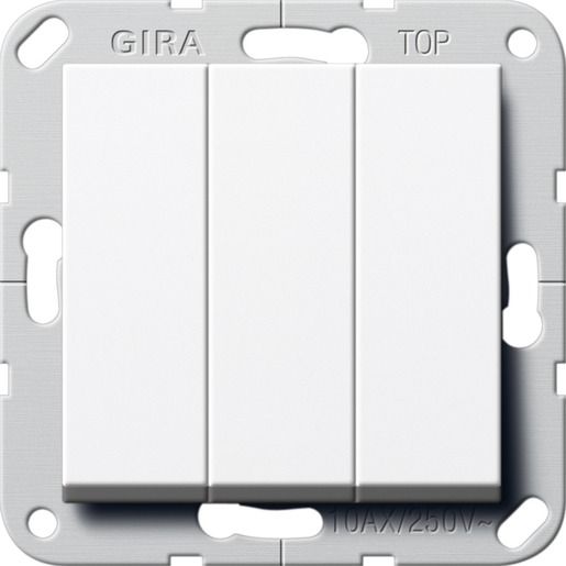 Gira TASTER 3FACH SCHLIEßER 1POLIG / GIRA 284403