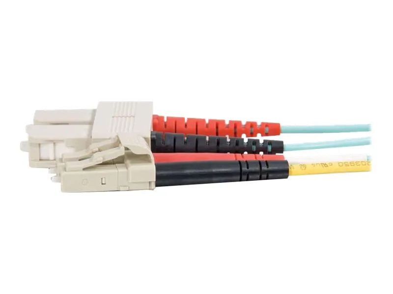 C2G LC-SC 10Gb 50/125 OM3 Duplex Multimode PVC Fiber Optic Cable (LSZH)