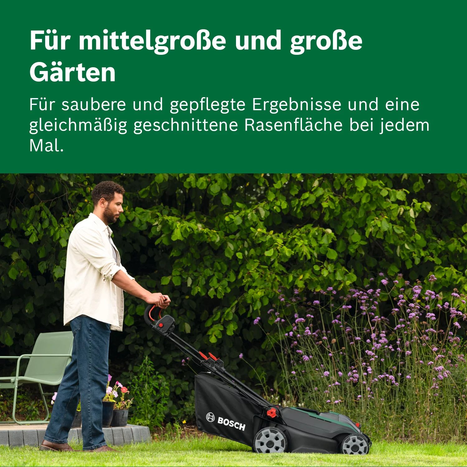 Bosch Rotak 18V2-43 Akku-Rasenmäher solo