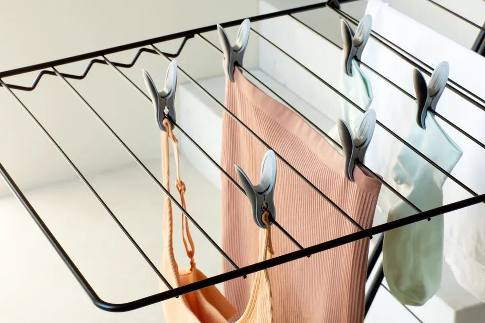 Brabantia Wäscheklammern, 8 Stück - Black / Grey