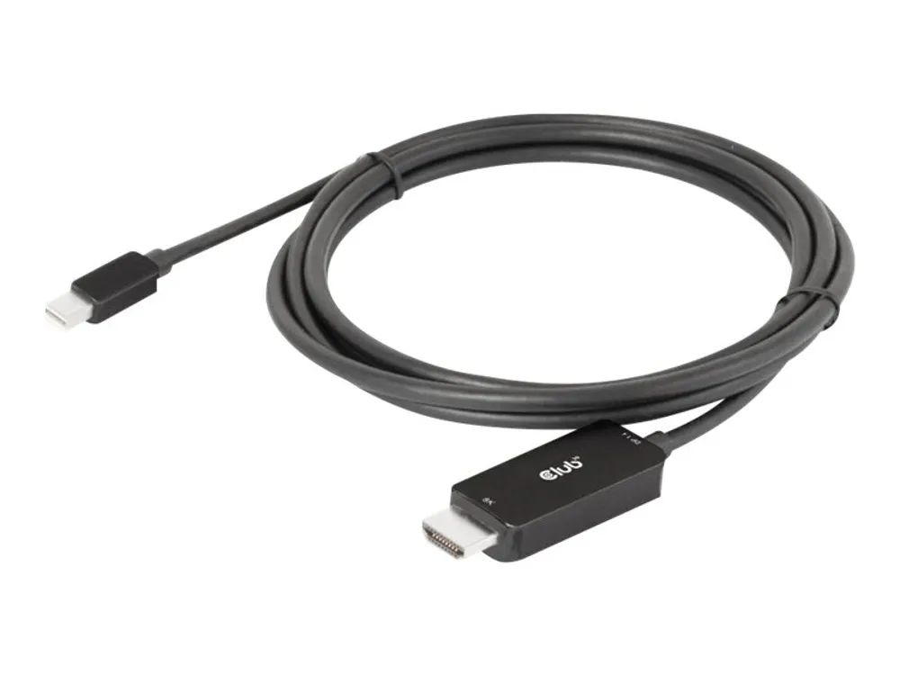 Club 3D CAC-1187 - Adapterkabel - Mini DisplayPort männlich zu HDMI männlich - 1.8 m - unterstützt 8K 60 Hz (7680 x 4320)
