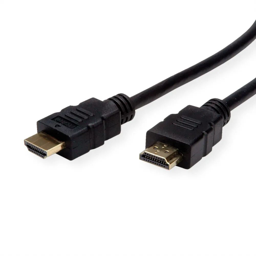 ROLINE HDMI High Speed Kabel mit Ethernet, TPE, schwarz, 3 m