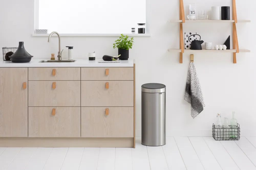 Brabantia Touch Bin New, 30L - Matt Steel Fingerprint Proof