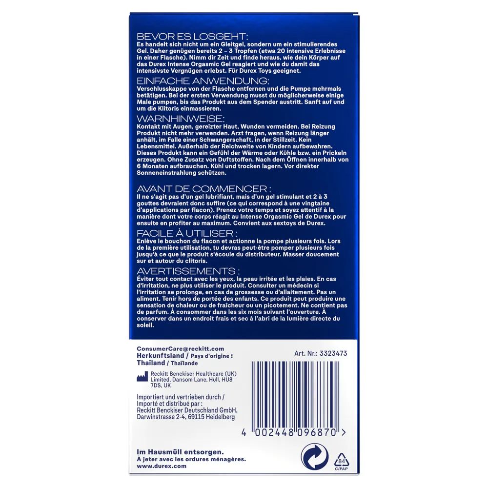 Durex Intense Orgasmic Gel