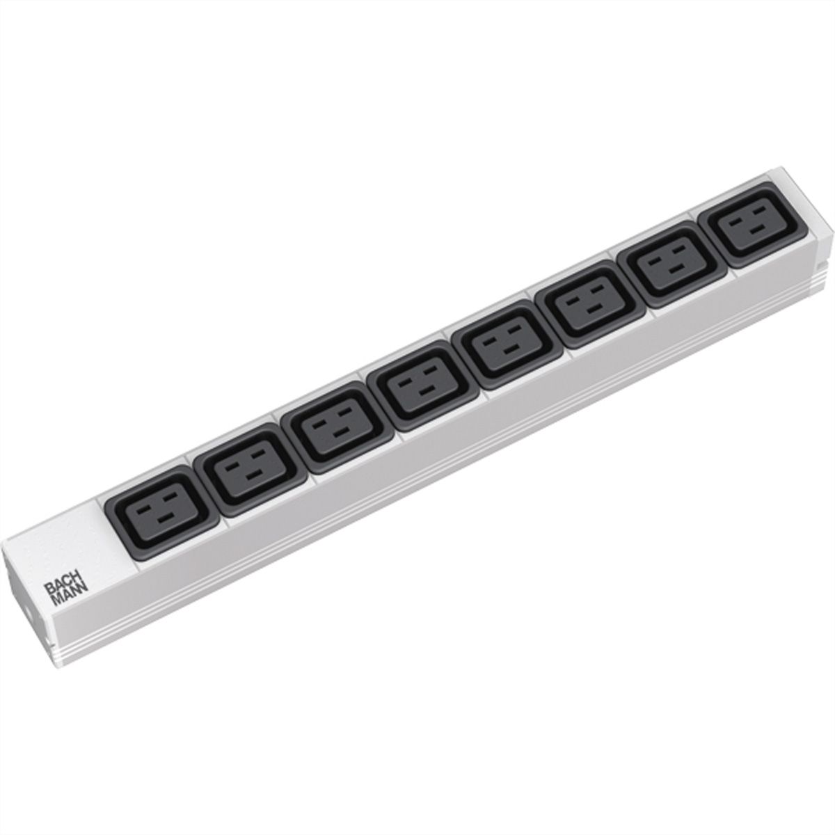 Bachmann Steckdosenleiste (Rack - einbaufähig) - Eingabe, Eingang IEC 60320 C20 - Ausgangsanschlüsse: 8 (IEC 60320 C19)