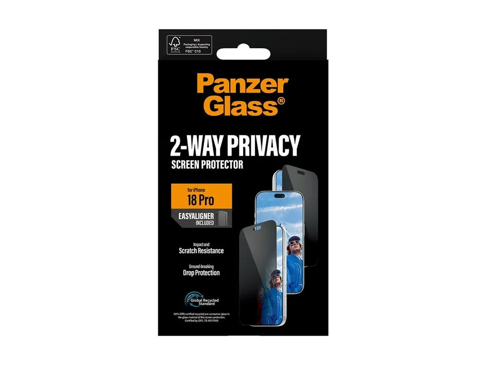 PanzerGlass Bildschirmschutz für Handy - ultrabreite Passform mit EasyAligner