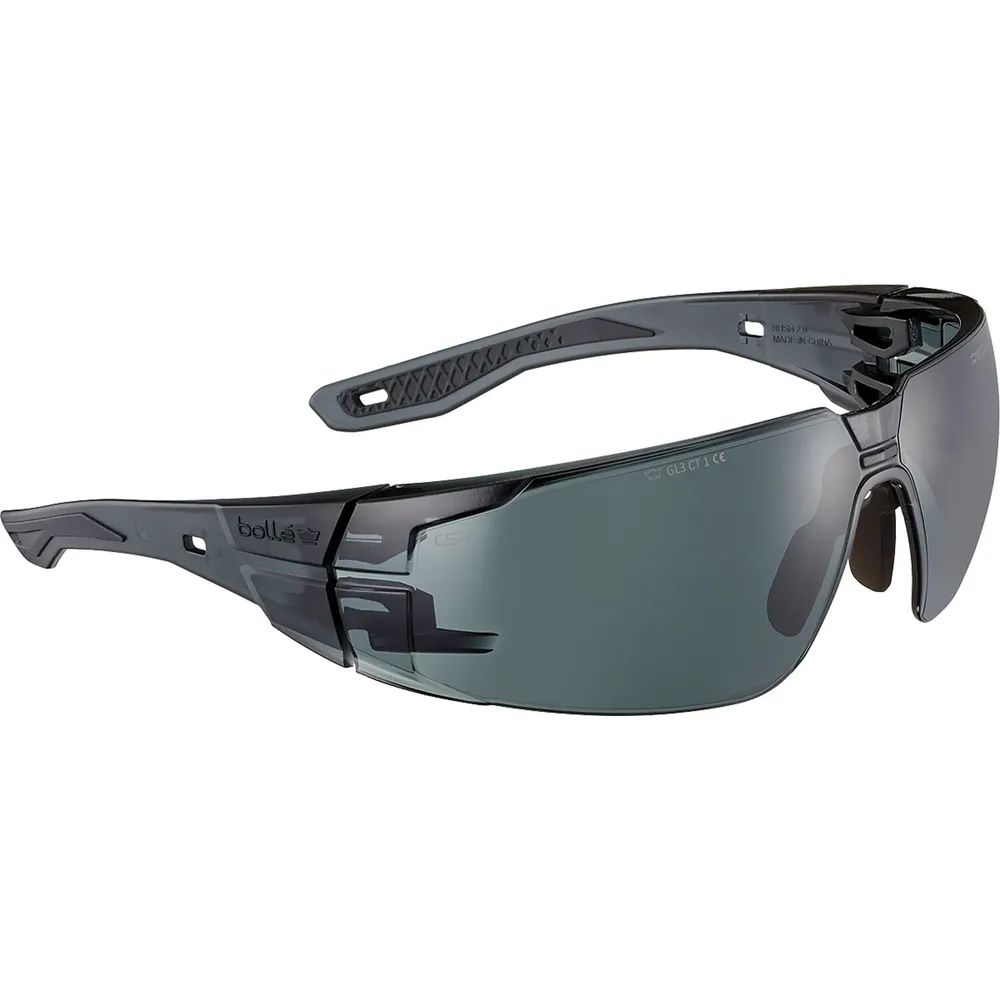BOLLÉ Schutzbrille Sichtscheibe grau getönt, Rahmen black translucent black