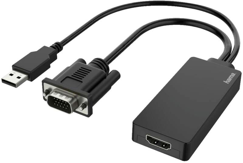Hama 200342 VGA+USB-Adapter auf HDMI, Full-HD