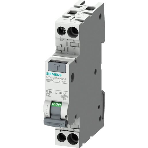 Siemens FI/LS KOMPAKT 1P+N 6KA TYP A 3 / SIEMEN 5SV16166KK13 5SV1616-6KK13
