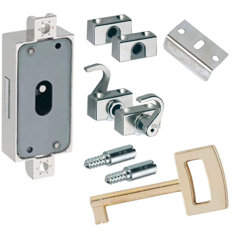 Schachermayer VVP SECOTEC Drehstangenschloss Dornmaß 15 mm Euro-Sperre vernickelt SB-1