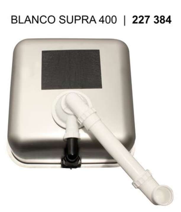 Blanco Supra 400-U Edelstahl Bürstfinish o.Afb.