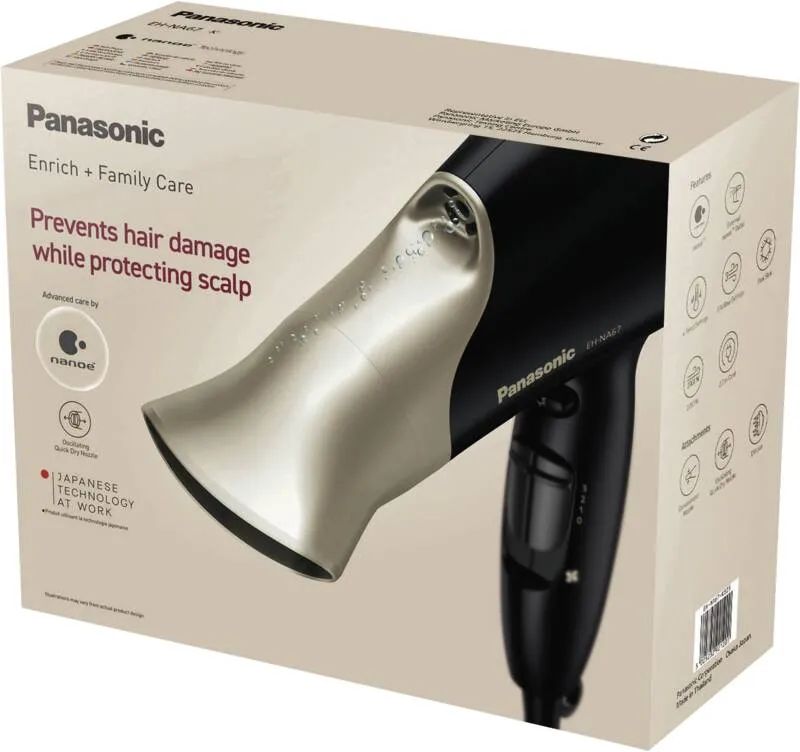 Panasonic HAARTROCKNER NANOE 2000W / PANASO EH-NA67PN825 SW/GD EH-NA67PN825