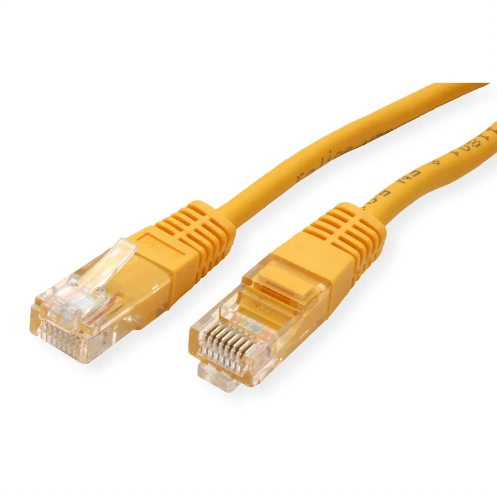 ROLINE Patchkabel Cat.5e (Class D) UTP, gelb, 0,5 m