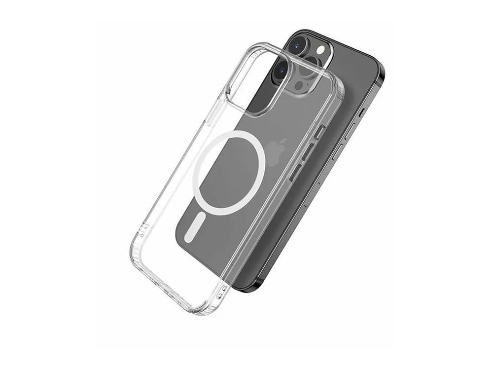 eSTUFF Hintere Abdeckung für Mobiltelefon - kompatibel mit MagSafe - Thermoplastisches Polyurethan (TPU)