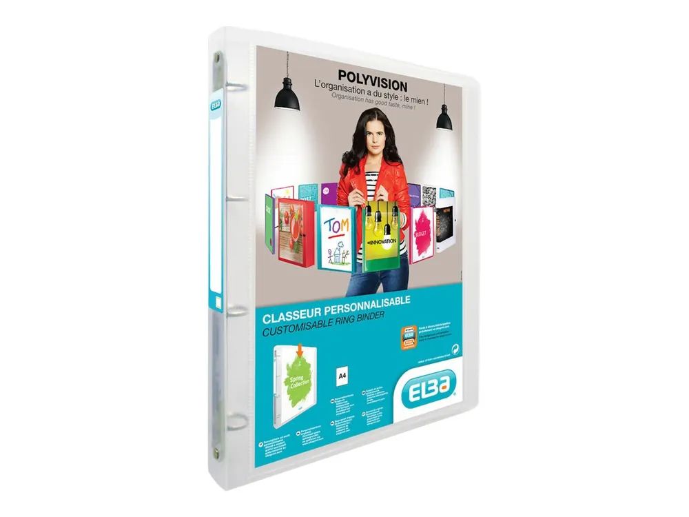 ELBA Polyvision - Präsentations-Ringordner - Rückenbreite: 30 mm - für A4 (210 x 297 mm)