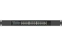 Lanberg Switch 100Mb PoE+/2x Combo Rack 19" 360W V2 - Switch - 1 Gbps
