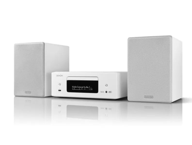DENON Netzwerk-Micro-Hifi-System 2x65W HEOS BT DAB+ USB HDMI ws