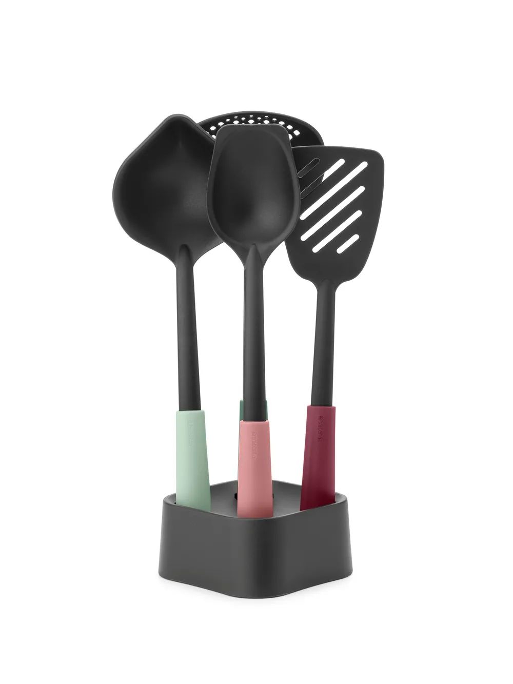 Brabantia Tasty+ Küchenutensilien-Set plus Ständer - Mixed