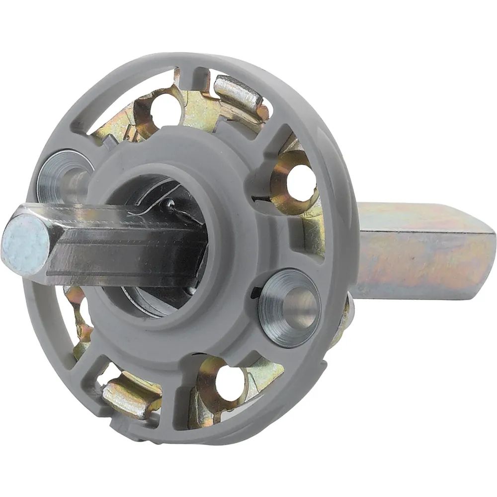 HOPPE Montagemodul UP19/RFL rund, Vierkant 10/62 mm, Stahl aluminiumfarbig
