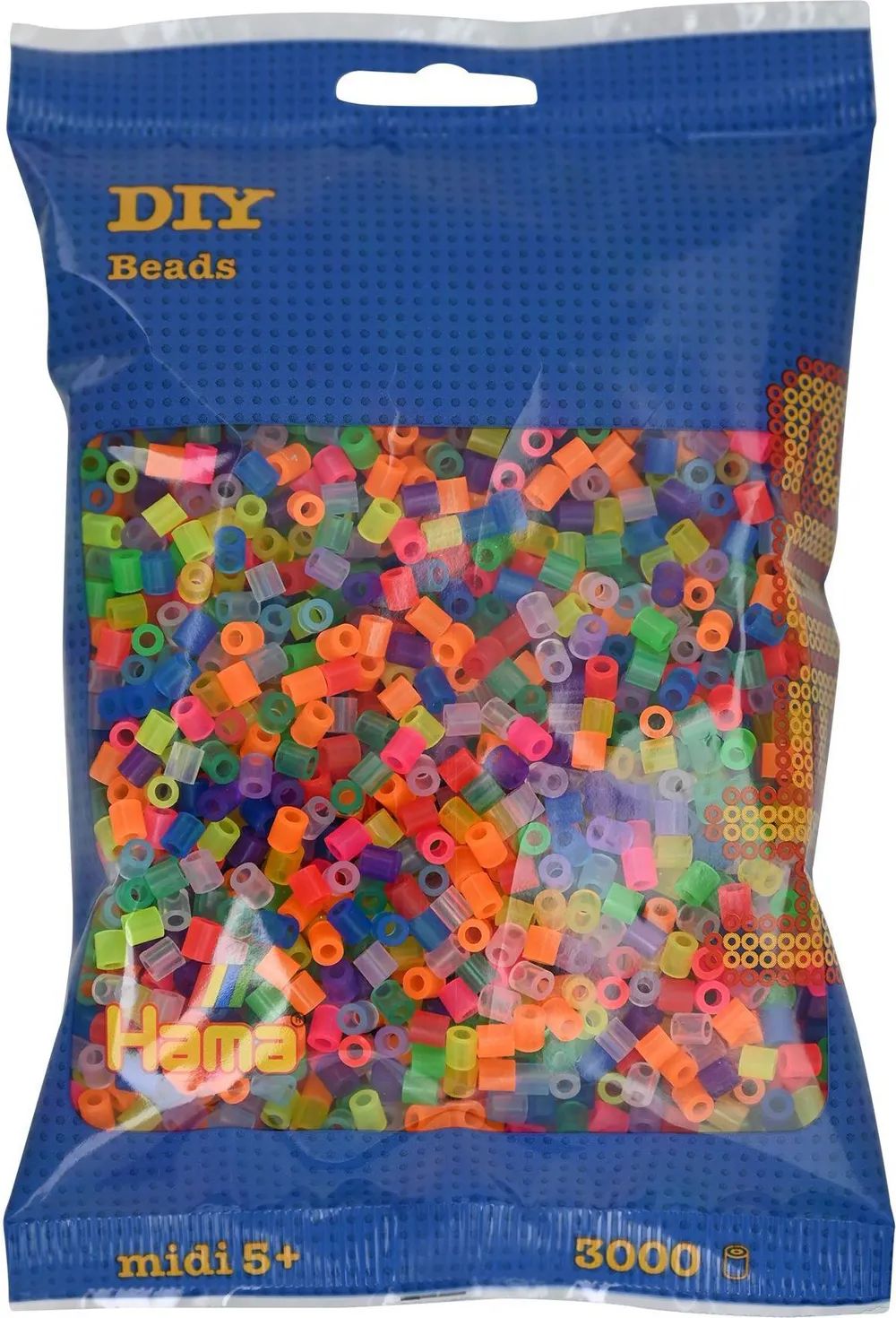 Malte Haaning Plastic A/S HAMA Perlen Transp. Neon 3.000 Stück