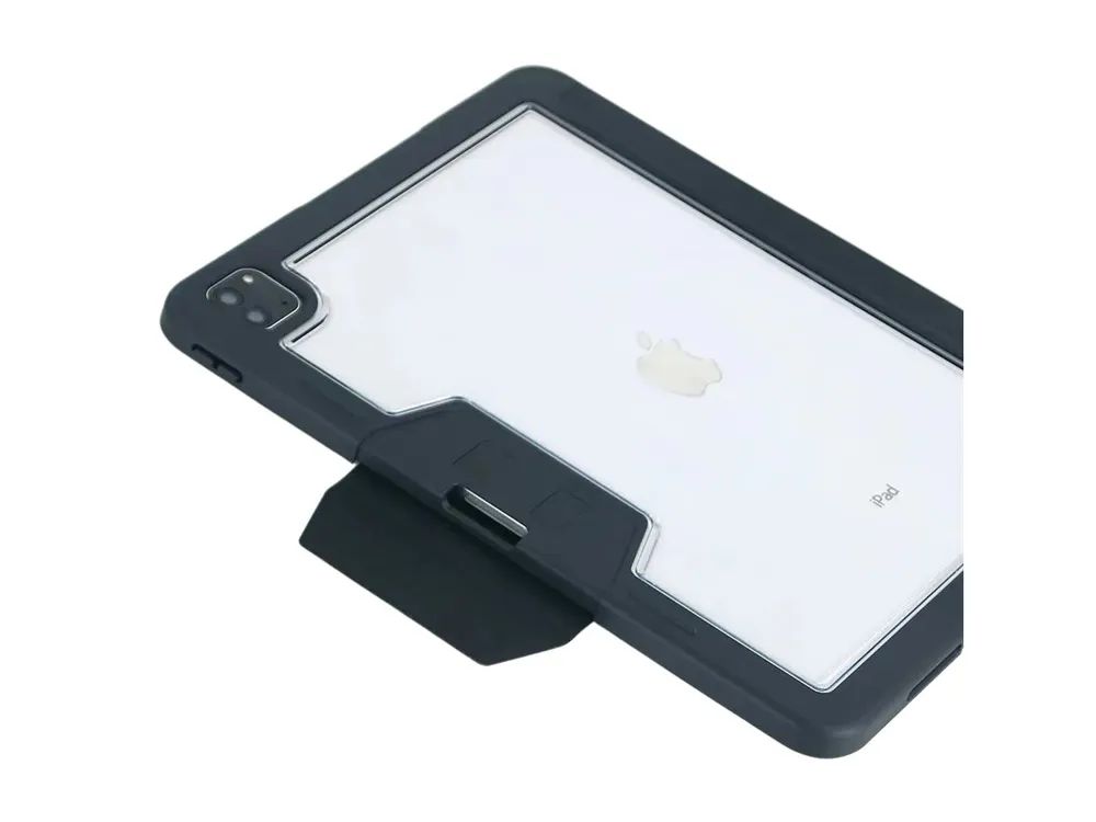 DEQSTER RT2 - Flip-Hülle für Tablet - widerstandsfähig - Polyurethan, Polycarbonat - Schwarz - für Apple 11-inch iPad Pro (M4)