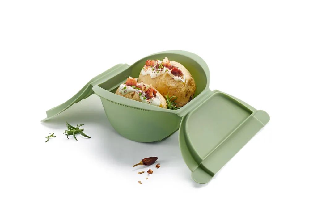 Lékué Tiefer Dampfgarer, 4 P. - Green