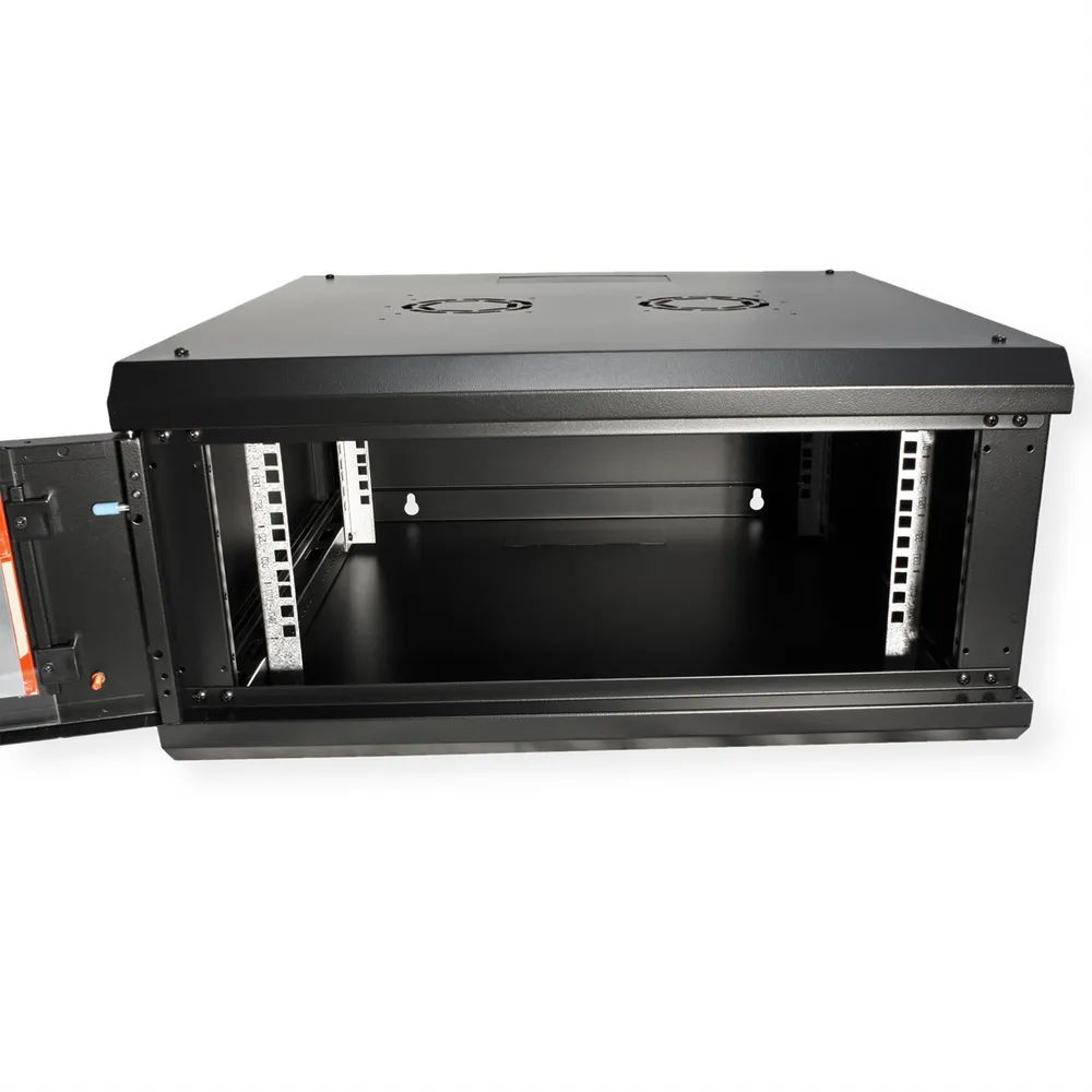 ROLINE 19-Zoll Wandgehäuse Basic Plus 4HE, 600x600 BxT schwarz