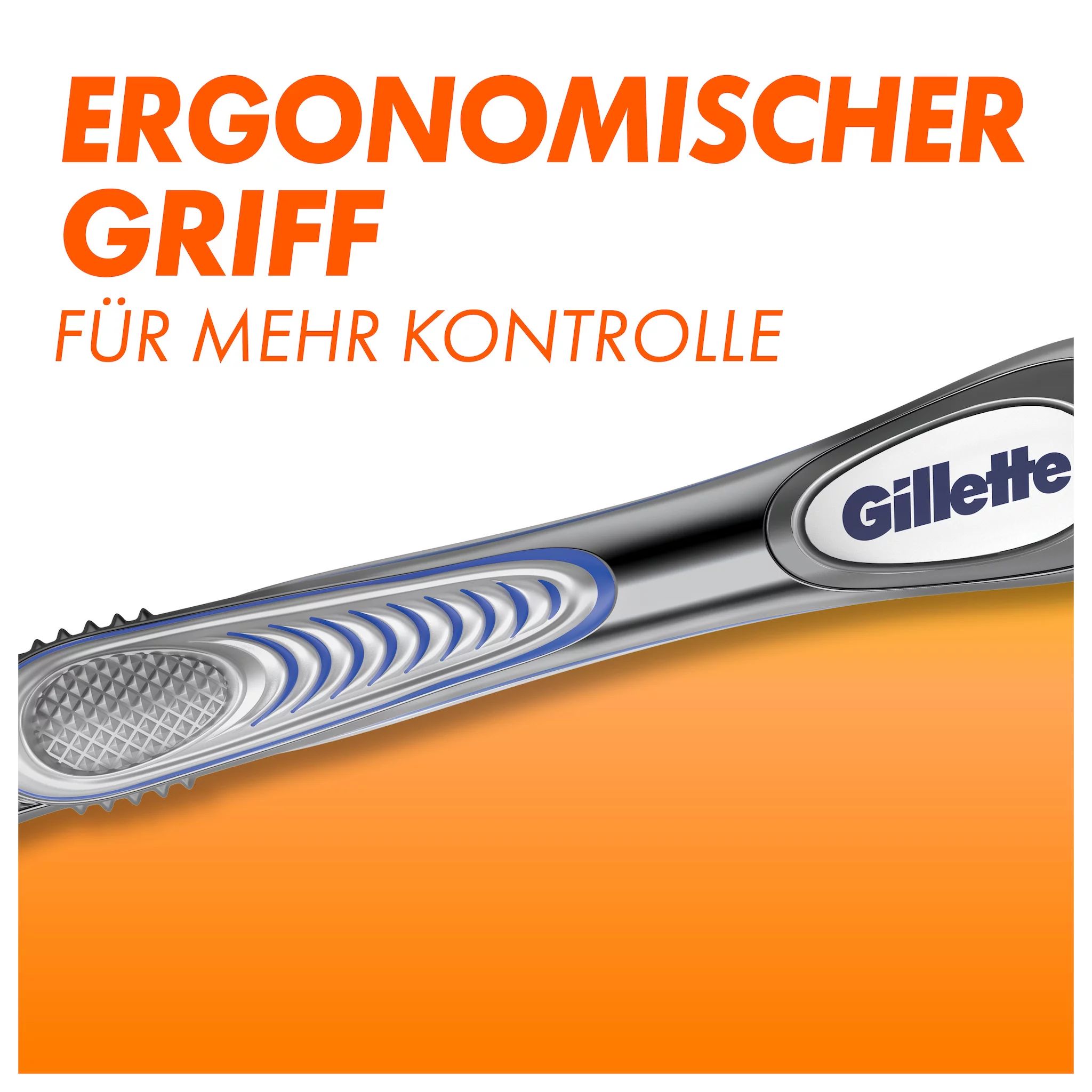 Gillette Fusion 5 Sport Rasierer für Männer + 4 Rasierklingen