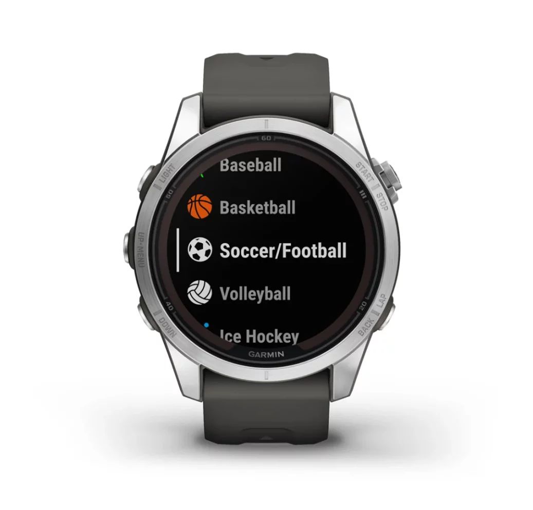 Garmin Fenix 7S Pro Solar, Graphit/Edelstahl