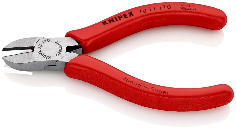KNIPEX Seitenschneider mit Kunststoff überzogen schwarz atramentiert 110 mm