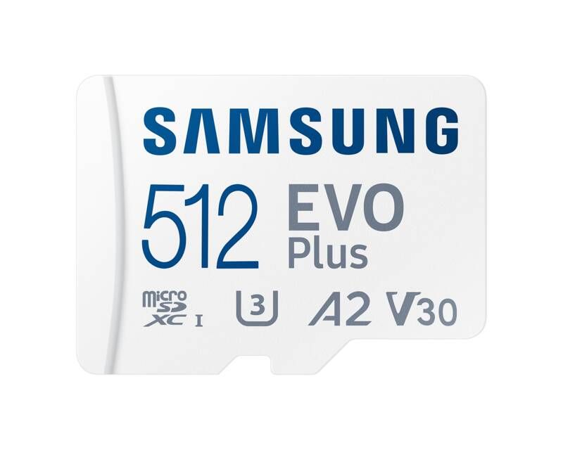 Samsung EVO Plus MB-MC512S - Flash-Speicherkarte (microSDXC-an-SD-Adapter inbegriffen)