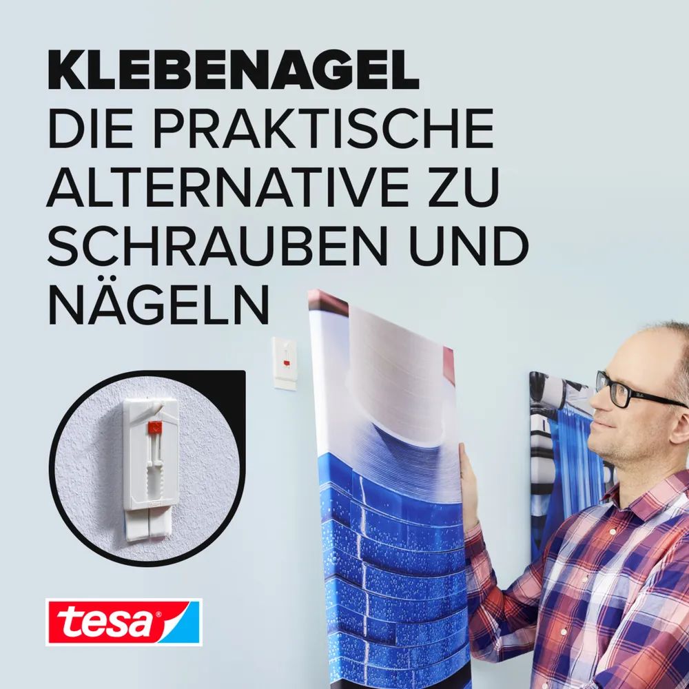 Tesa 77777 - Indoor - Universalhaken - Weiß - 2 kg - 2 Stück(e)
