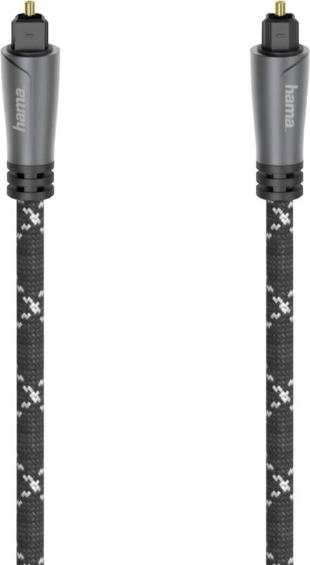 Hama Audio-Lichtleiter-Kabel, ODT-Stecker (Toslink), Metall, 1,5 m