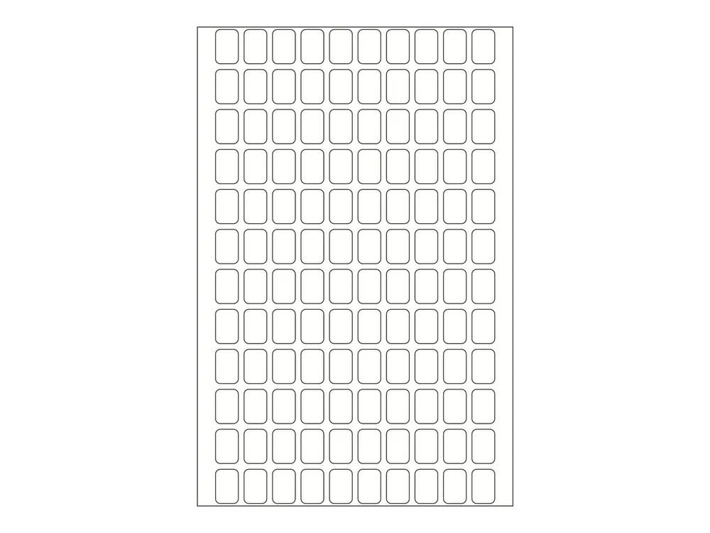 HERMA Selbstklebend - weiß - 8 x 12 mm 3840 Etikett(en) (32 Bogen x 120)