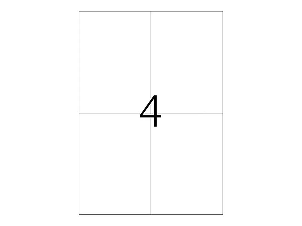HERMA Premium - Papier - matt - permanent selbstklebend - weiß - 148 x 105 mm 100 Etikett(en) (25 Bogen x 4)