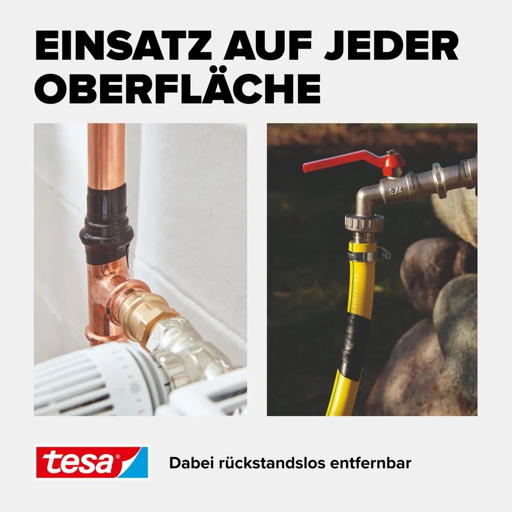 Tesa 56064-00001 - Schwarz - Reparatur - -60 °C - 260 °C - 2,5 m - 19 mm