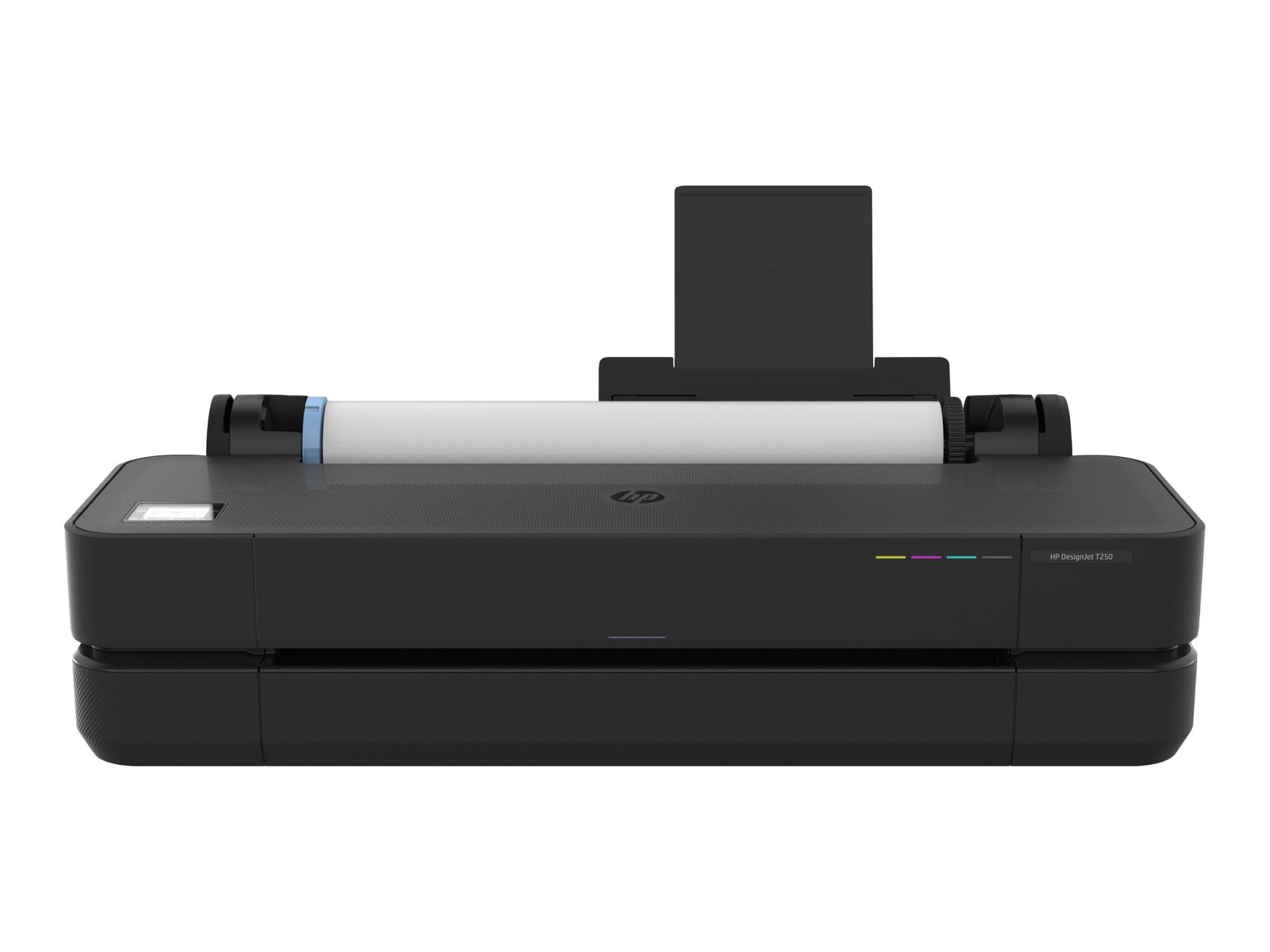 HP DesignJet T250 - 610 mm (24") Großformatdrucker - Farbe - Tintenstrahl - A1, ANSI D - 2400 x 1200 dpi - bis zu 0.5 Min./Seite (einfarbig)/