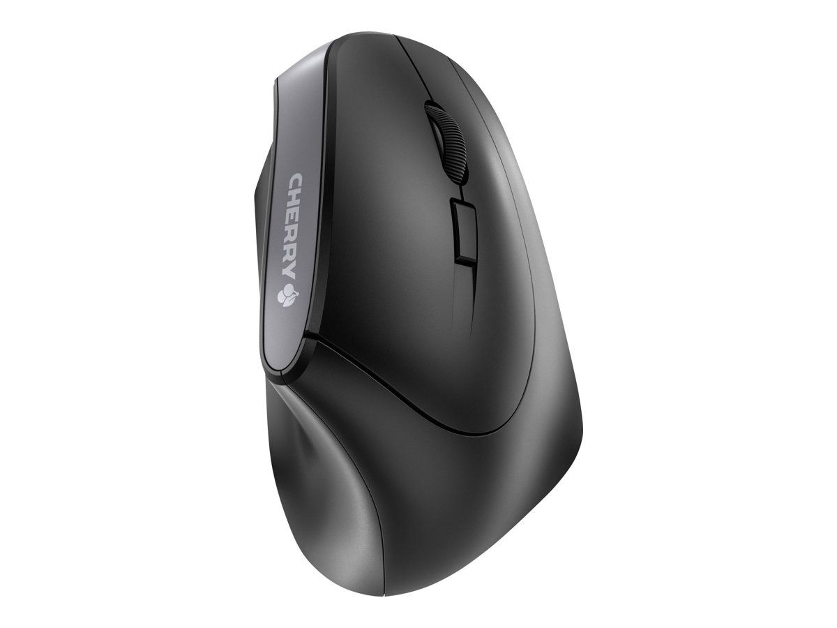 Cherry MW 4500 - Vertikale Maus - ergonomisch - Für Rechtshänder - optisch - 6 Tasten - kabellos - 2