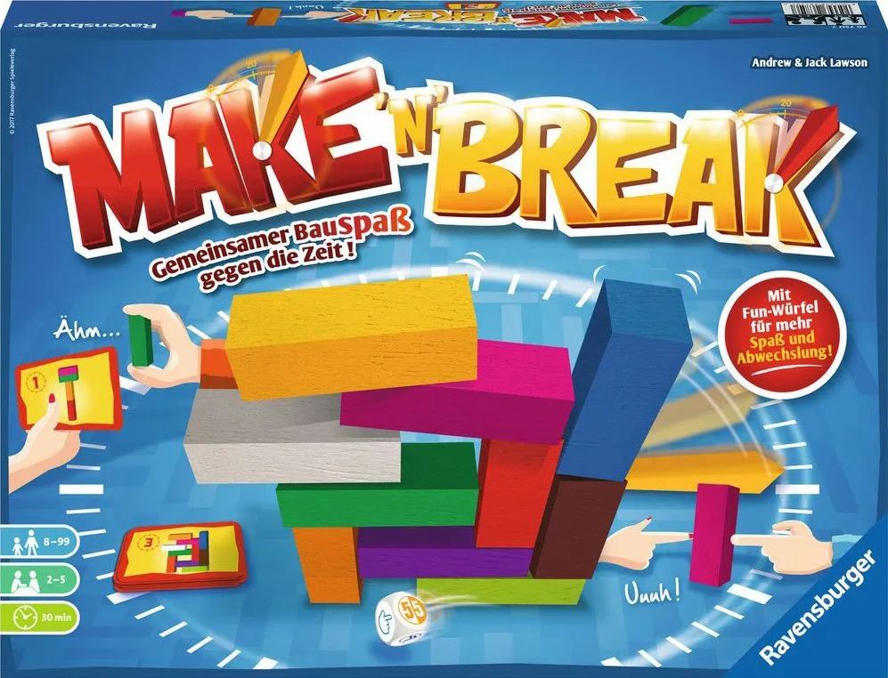 Ravensburger Make 'n' Break '17 - Brettspiel - Feinmotorik (Geschicklichkeit) - 8 Jahr(e) - 30 min - Familienspiel