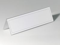 Durable Schildhalterung - Desktop - für A4, 105 x 297 mm - doppelseitig - durchsichtig (Packung mit 25)