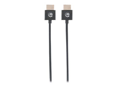 Manhattan HDMI Cable with Ethernet (Ultra Thin), 4K@60Hz (Premium High Speed)