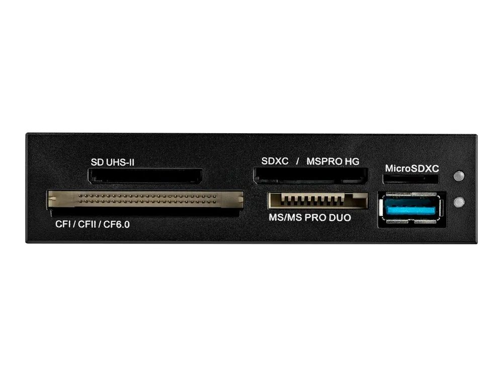 StarTech.com USB 3.0 interner Kartenleser mit UHS-II Unterstützung - SecureDigital/Micro SD/MemoryStick/CF Kartenlesegerät - Kartenleser - 8,9 cm (3,5 Zoll)