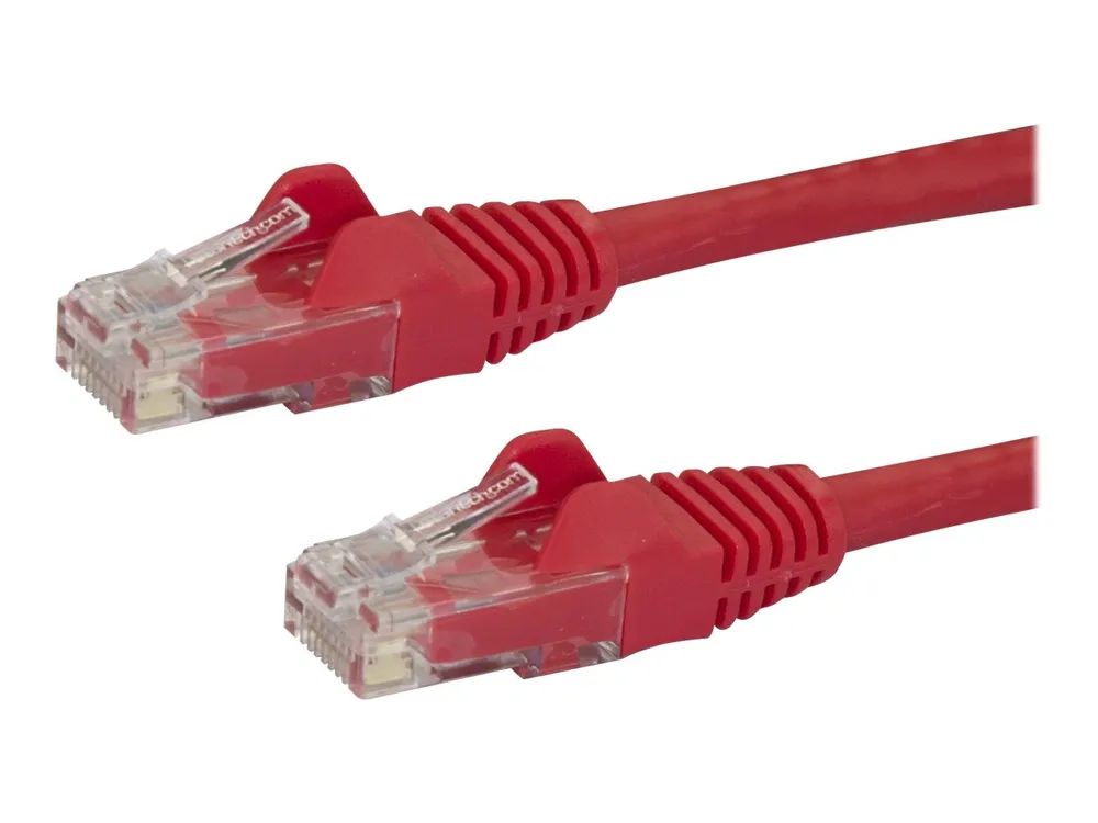 StarTech.com 0,5m Cat6 Snagless RJ45 Ethernet Netzwerkkabel - Rot - 50cm Cat 6 UTP Kabel - Netzwerkkabel - RJ-45 (M)