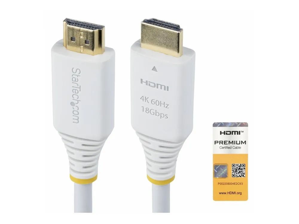 StarTech.com 10ft (3m) Premium Certified High Speed HDMI Cable, 4K60Hz