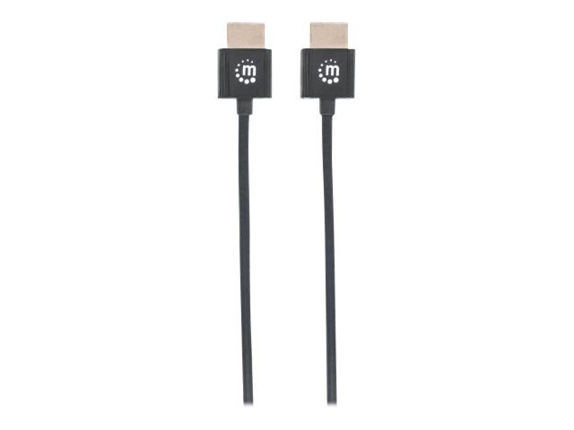 Manhattan HDMI Cable with Ethernet (Ultra Thin), 4K@60Hz (Premium High Speed)